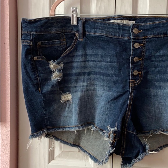 Torrid Plus Size Distressed Shorts - Picture 2 of 7